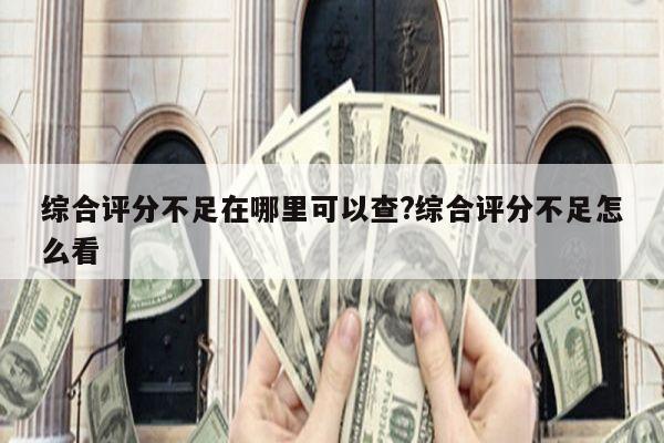 综合评分不足在哪里可以查?综合评分不足怎么看