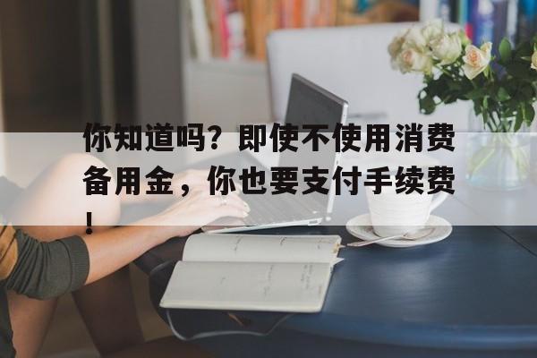 你知道吗？即使不使用消费备用金，你也要支付手续费！