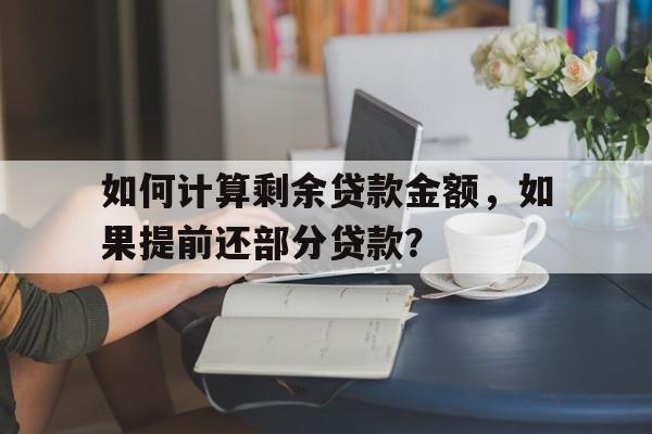 如何计算剩余贷款金额，如果提前还部分贷款？