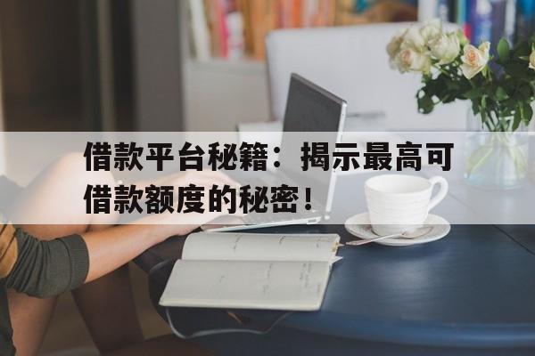 借款平台秘籍：揭示最高可借款额度的秘密！