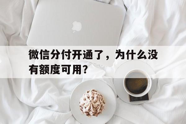 微信分付开通了，为什么没有额度可用？