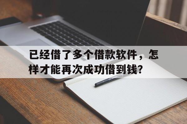 已经借了多个借款软件，怎样才能再次成功借到钱？