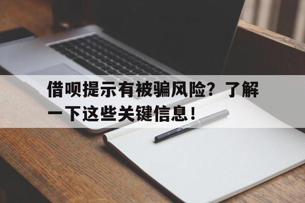 借呗提示有被骗风险？了解一下这些关键信息！