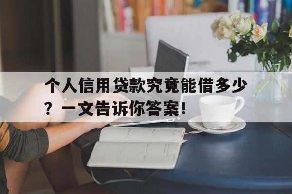 个人信用贷款究竟能借多少？一文告诉你答案！