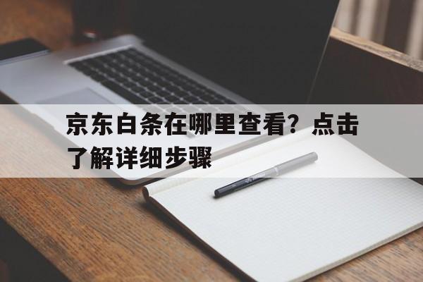 京东白条在哪里查看？点击了解详细步骤