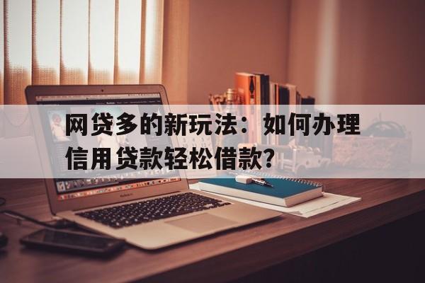 网贷多的新玩法：如何办理信用贷款轻松借款？