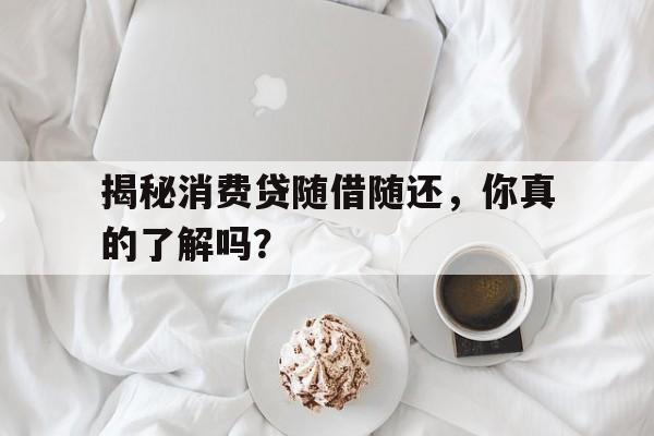 揭秘消费贷随借随还，你真的了解吗？