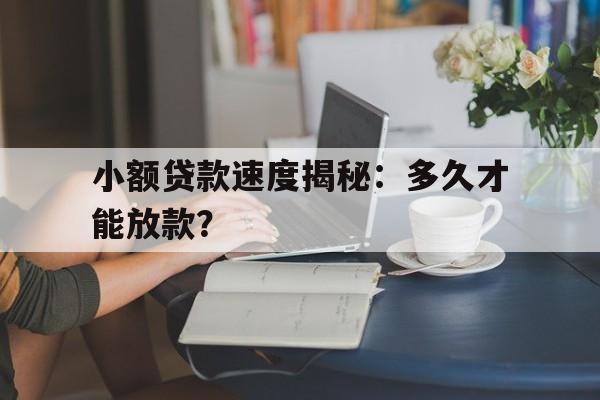 小额贷款速度揭秘：多久才能放款？