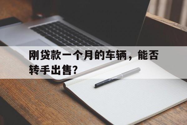 刚贷款一个月的车辆，能否转手出售？