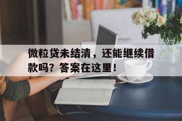 微粒贷未结清，还能继续借款吗？答案在这里！