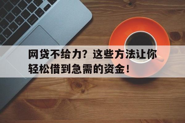 网贷不给力？这些方法让你轻松借到急需的资金！