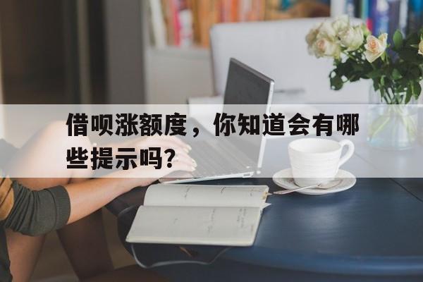 借呗涨额度，你知道会有哪些提示吗？