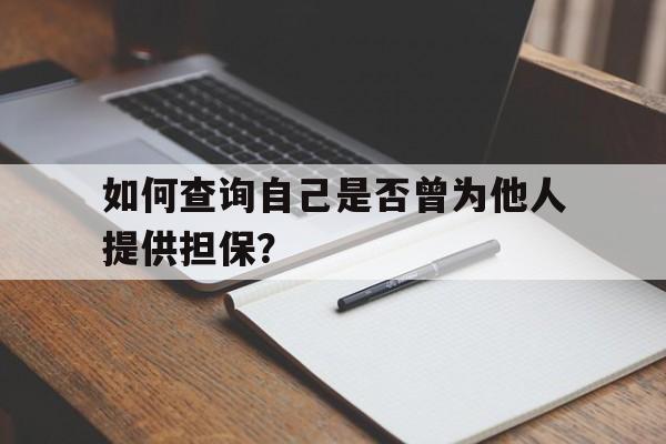 如何查询自己是否曾为他人提供担保？