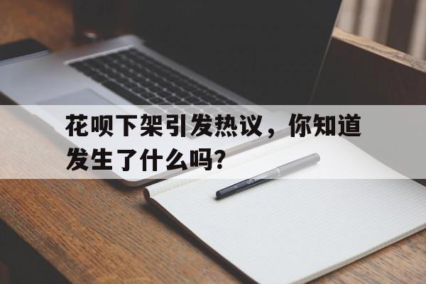 花呗下架引发热议，你知道发生了什么吗？