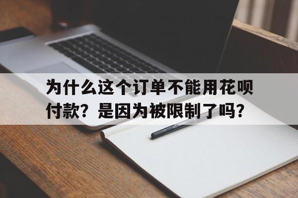 为什么这个订单不能用花呗付款？是因为被限制了吗？