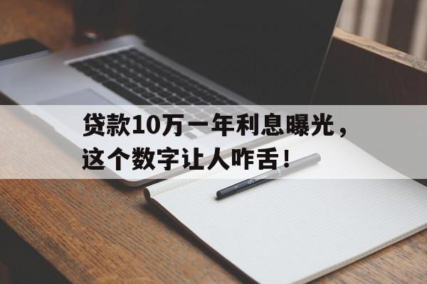 贷款10万一年利息曝光，这个数字让人咋舌！