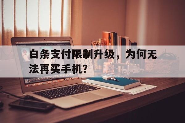 白条支付限制升级，为何无法再买手机？