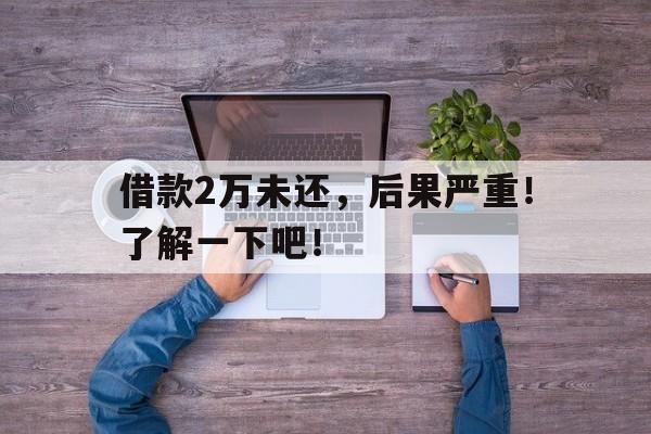 借款2万未还，后果严重！了解一下吧！