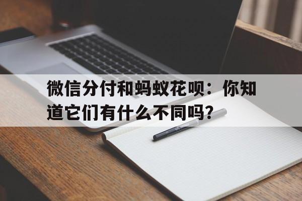 微信分付和蚂蚁花呗：你知道它们有什么不同吗？