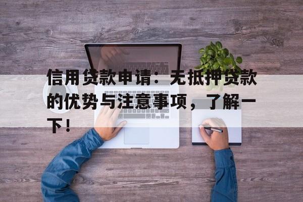 信用贷款申请：无抵押贷款的优势与注意事项，了解一下！