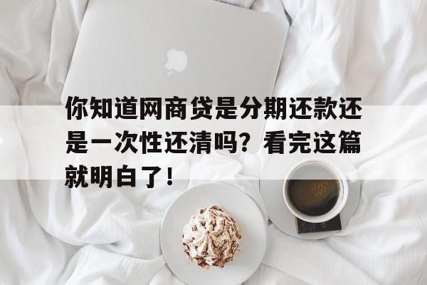 你知道网商贷是分期还款还是一次性还清吗？看完这篇就明白了！