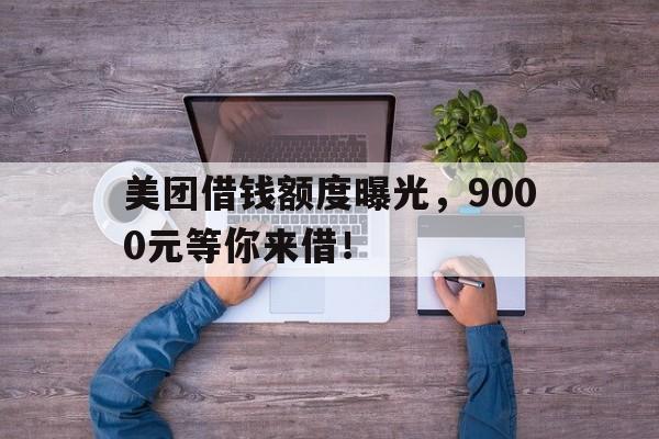 美团借钱额度曝光，9000元等你来借！