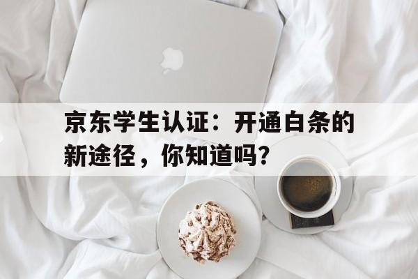 京东学生认证：开通白条的新途径，你知道吗？