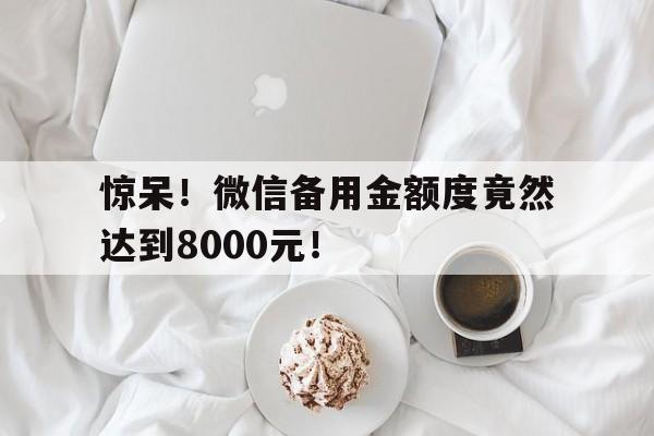 惊呆！微信备用金额度竟然达到8000元！