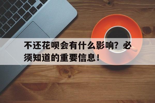 不还花呗会有什么影响？必须知道的重要信息！