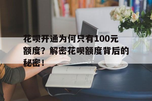 花呗开通为何只有100元额度？解密花呗额度背后的秘密！