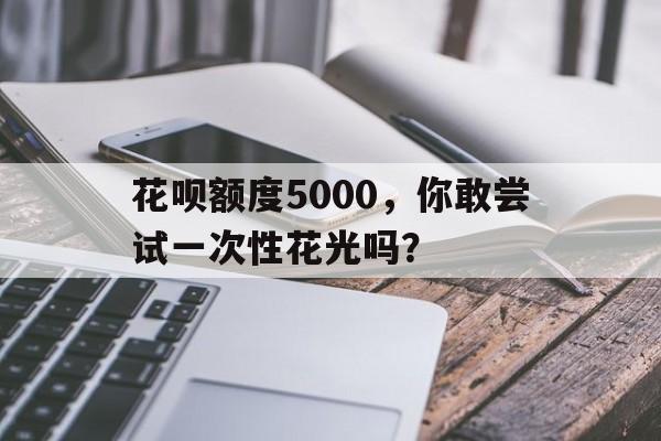 花呗额度5000，你敢尝试一次性花光吗？