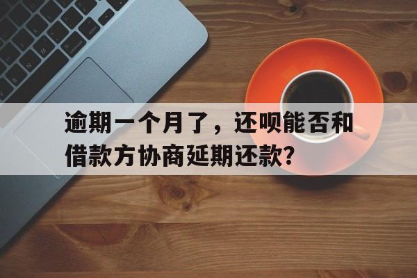 逾期一个月了，还呗能否和借款方协商延期还款？