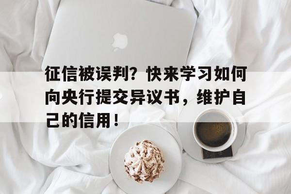 征信被误判？快来学习如何向央行提交异议书，维护自己的信用！