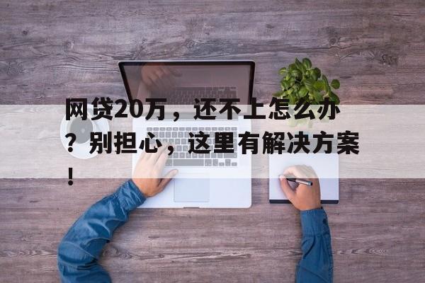 网贷20万，还不上怎么办？别担心，这里有解决方案！