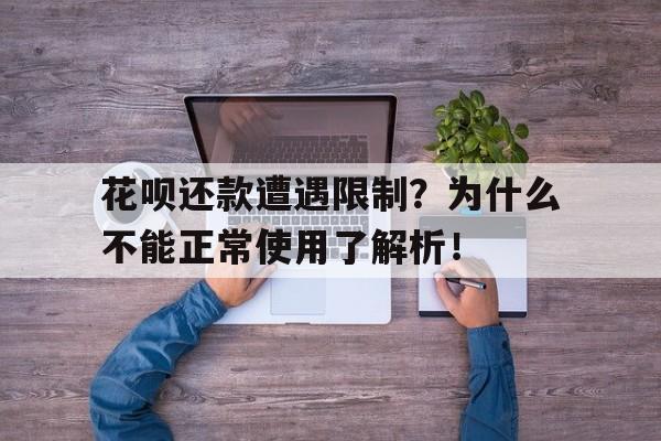 花呗还款遭遇限制？为什么不能正常使用了解析！