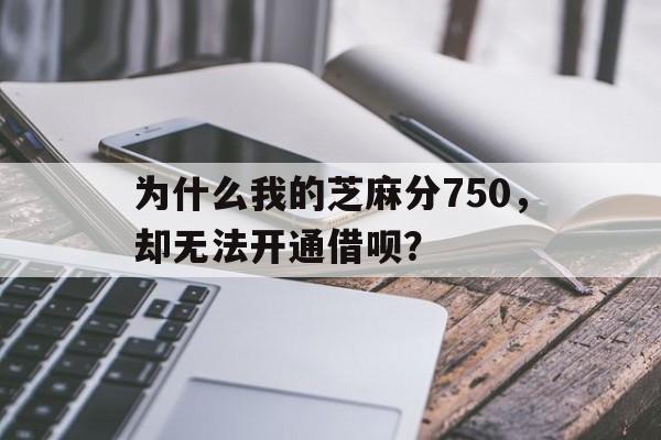 为什么我的芝麻分750，却无法开通借呗？