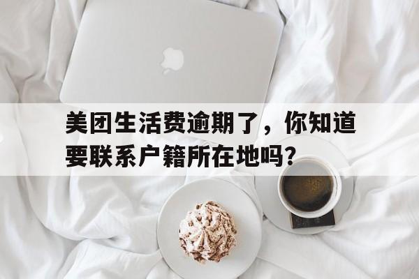 美团生活费逾期了，你知道要联系户籍所在地吗？