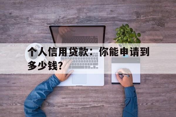 个人信用贷款：你能申请到多少钱？