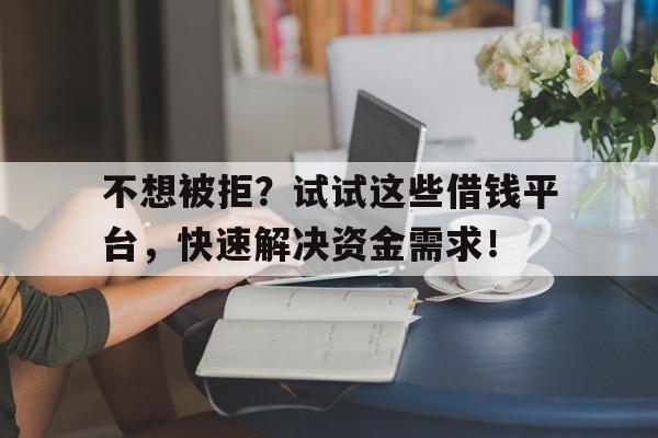 不想被拒？试试这些借钱平台，快速解决资金需求！