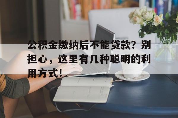 公积金缴纳后不能贷款？别担心，这里有几种聪明的利用方式！