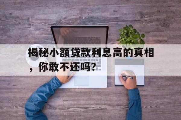 揭秘小额贷款利息高的真相，你敢不还吗？