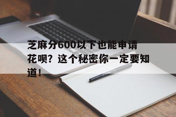 芝麻分600以下也能申请花呗？这个秘密你一定要知道！