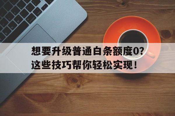 想要升级普通白条额度0？这些技巧帮你轻松实现！