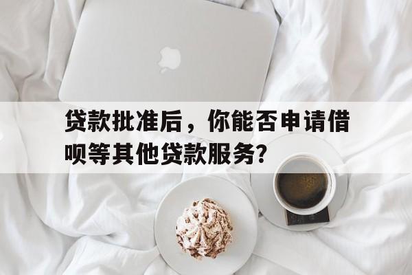 贷款批准后，你能否申请借呗等其他贷款服务？