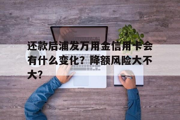 还款后浦发万用金信用卡会有什么变化？降额风险大不大？