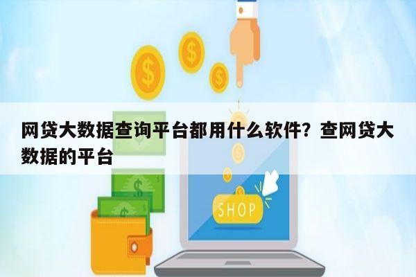 网贷大数据查询平台都用什么软件？查网贷大数据的平台