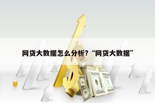 网贷大数据怎么分析?“网贷大数据”