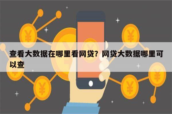 查看大数据在哪里看网贷？网贷大数据哪里可以查