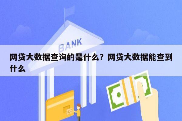 网贷大数据查询的是什么？网贷大数据能查到什么